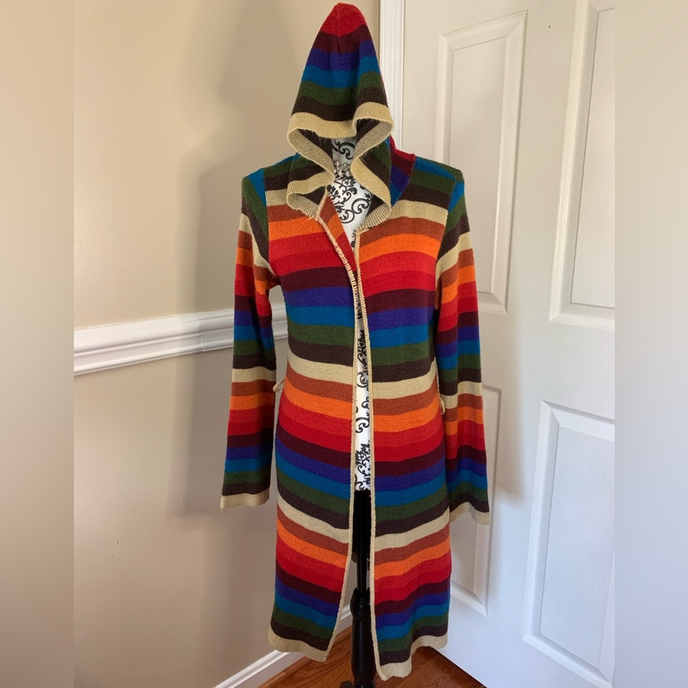Cool Line Ltd. Women's Striped Cardigan, Long Sleeve cardigan, Size S/Med